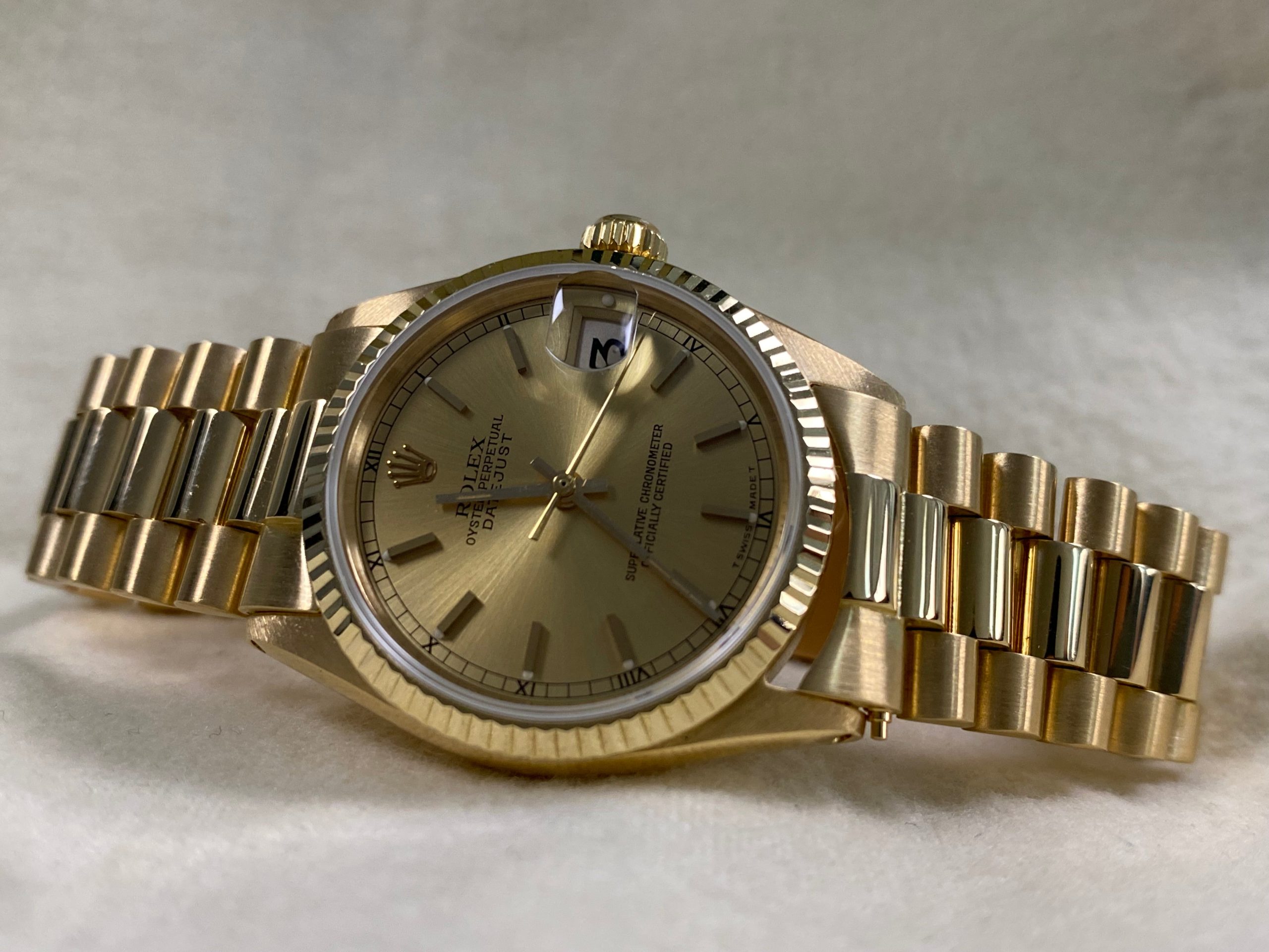 Rolex Datejust 31 - 1967 - Champagne Index Dial - President Bracelet - 6827