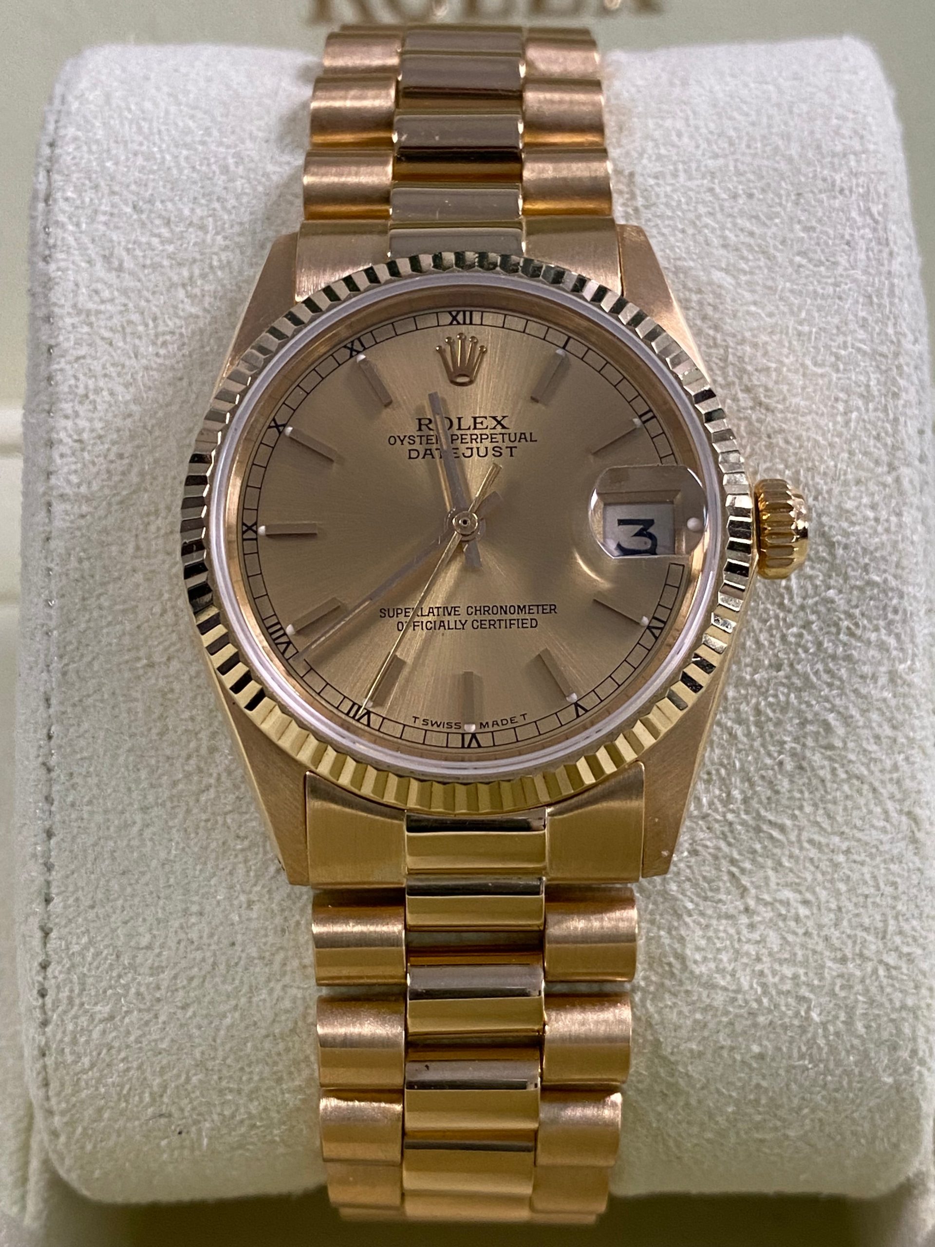 Rolex Datejust 31 - 1967 - Champagne Index Dial - President Bracelet - 6827
