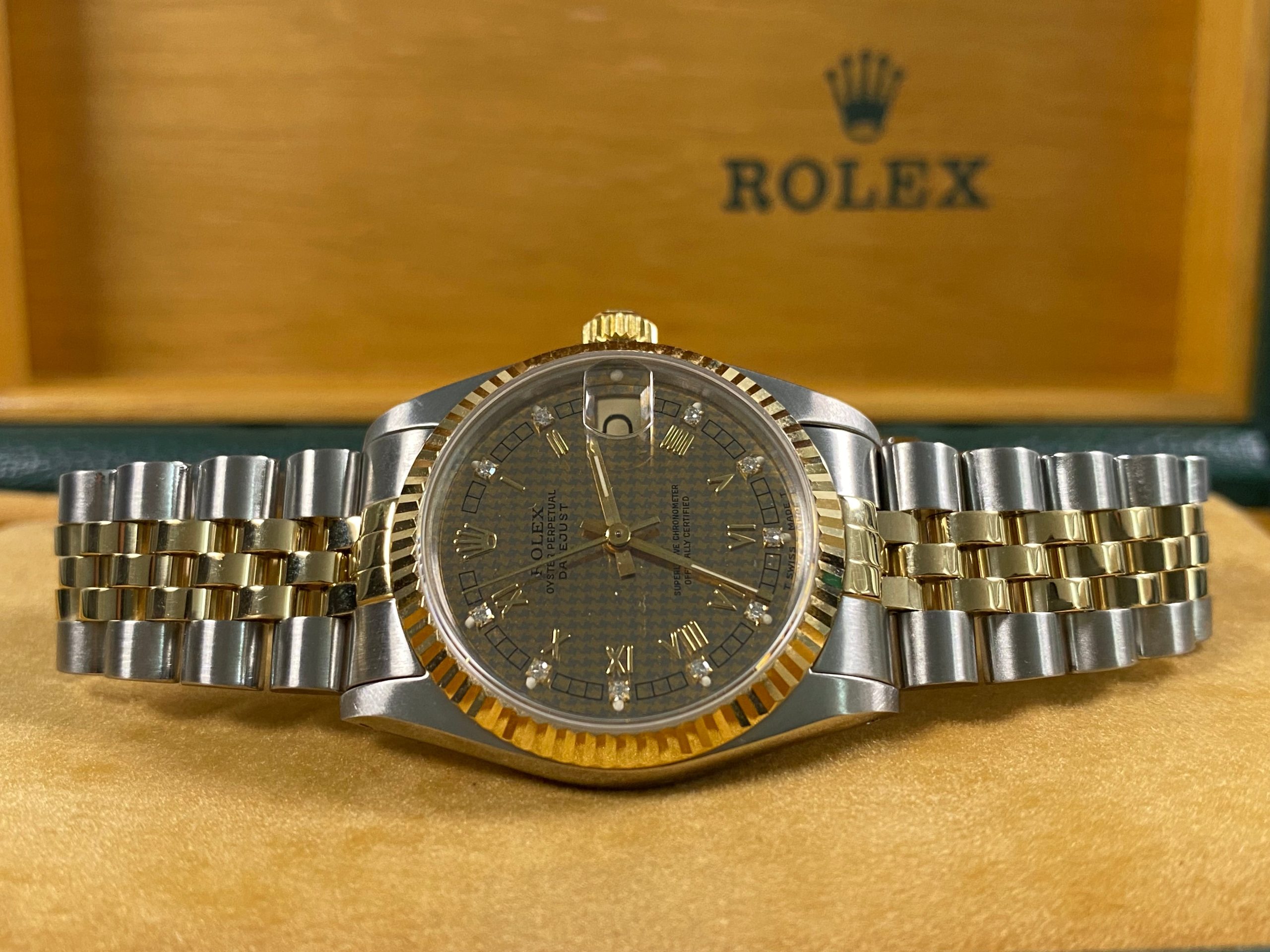 Rolex Datejust 31 - 1991 - Hounds Tooth Dial - 68273 *FULL SET*