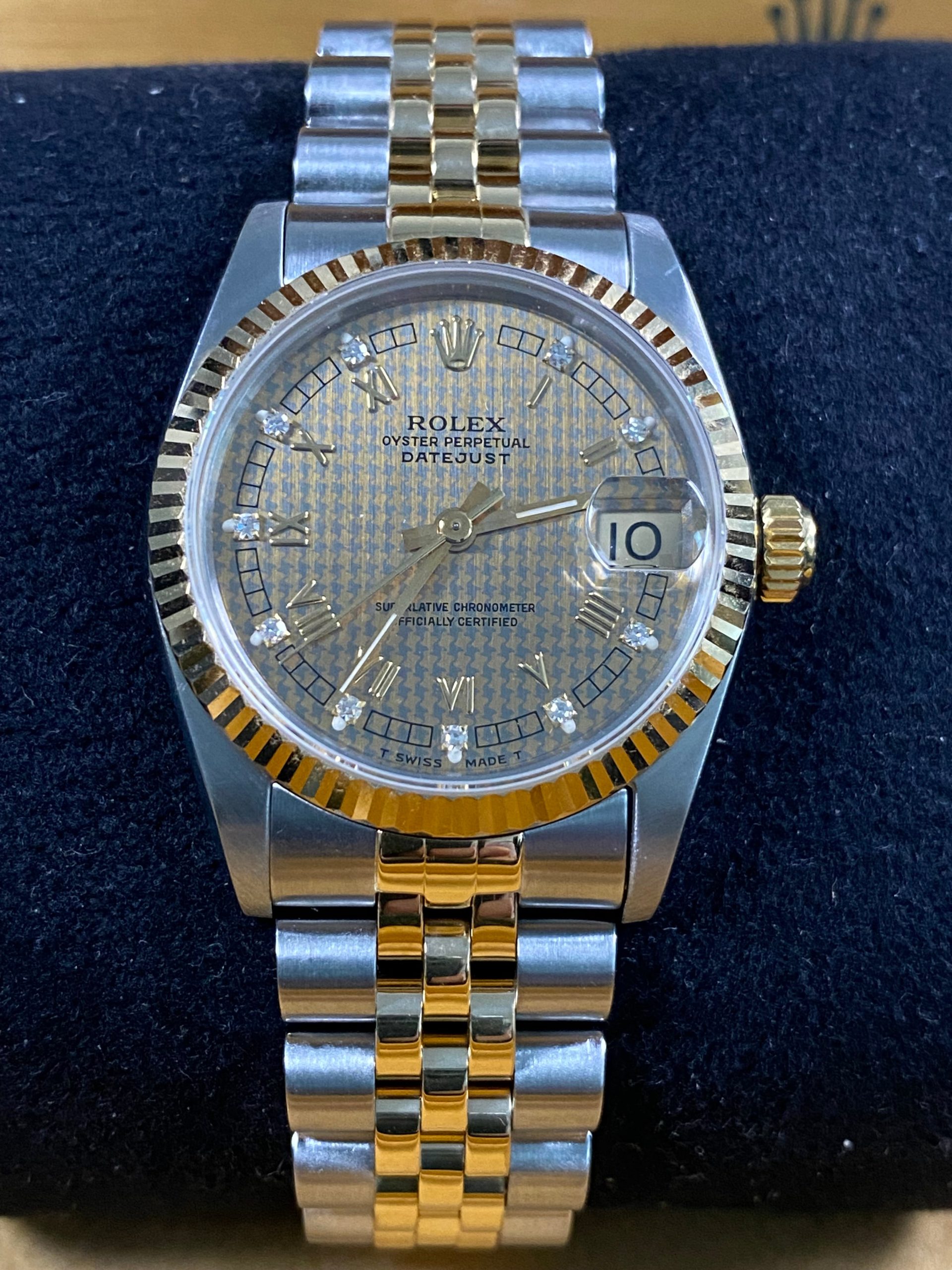 Rolex Datejust 31 - 1991 - Hounds Tooth Dial - 68273 *FULL SET*