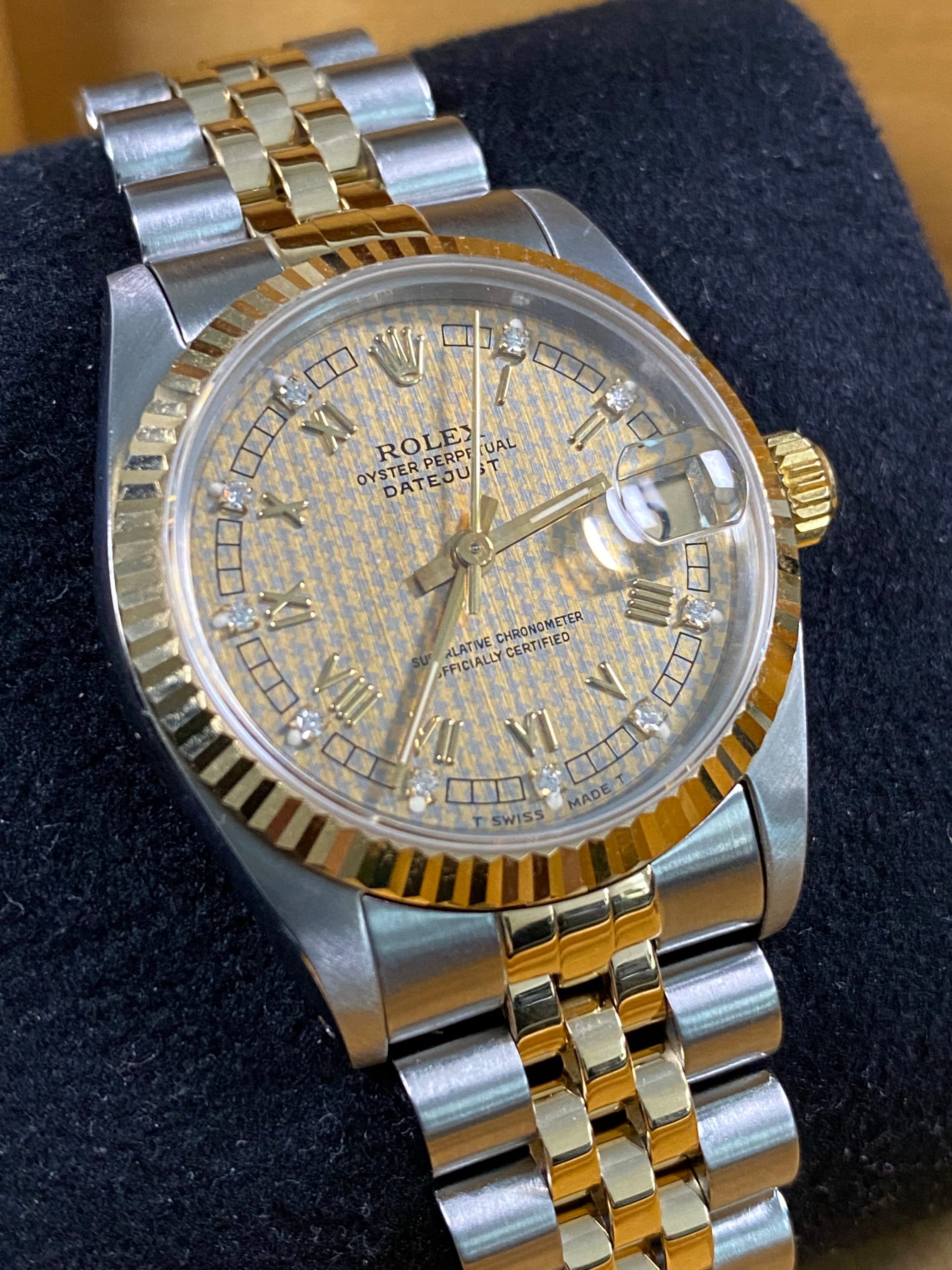 Rolex Datejust 31 - 1991 - Hounds Tooth Dial - 68273 *FULL SET*