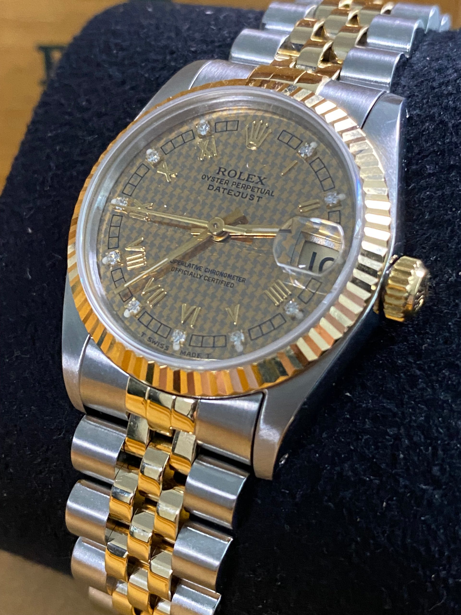 Rolex Datejust 31 - 1991 - Hounds Tooth Dial - 68273 *FULL SET*