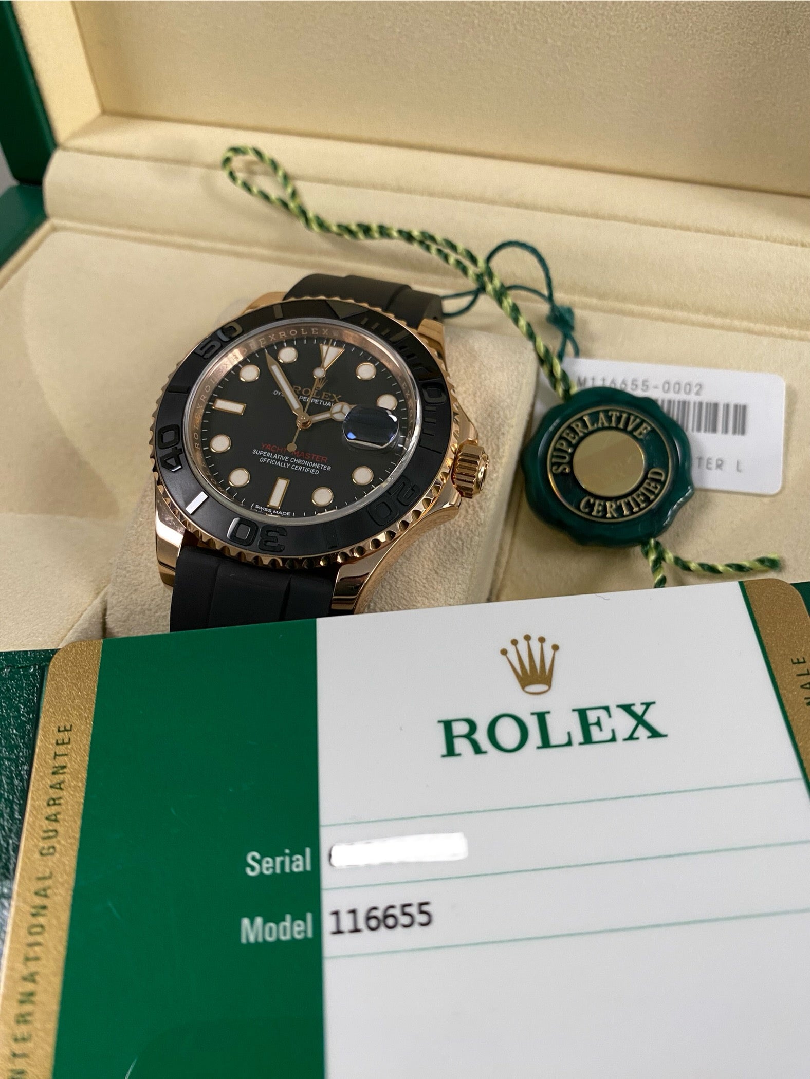 Rolex Yacht-Master 40 - 2017 - Black Dial - 116655 *FULL SET*