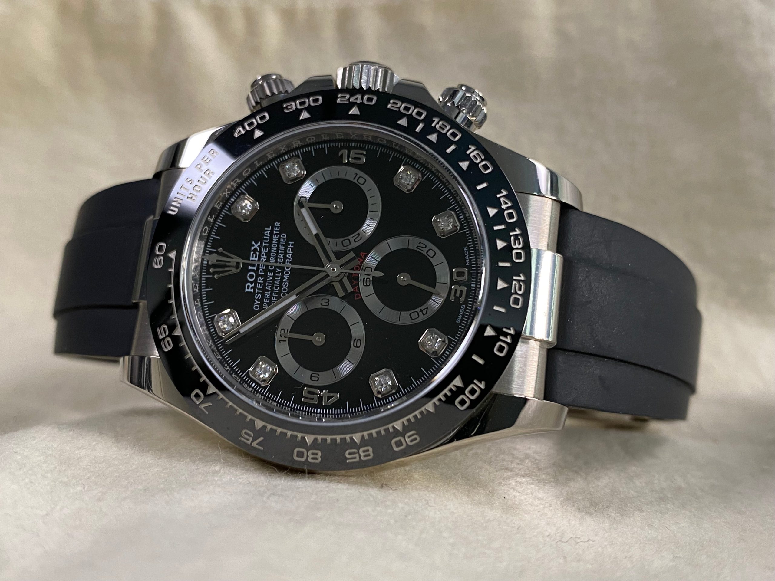 Rolex Cosmograph Daytona - 2022 - Black Diamond Dial - 116519LN *FULL SET*