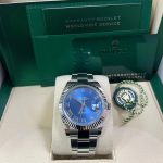 Rolex Datejust 41 Stainless Steel & White Gold Blue Roman Dial Oyster 126334 2025