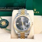 2025 Rolex Datejust 41 Two-Tone "Wimbledon" / Fluted / Jubilee unworn