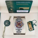 2026 Rolex Oyster Perpetual 36 Multicolored motif fully stickered complete set