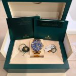 2023 Rolex Submariner Date 41 Yellow Gold / Blue complete full set like new, pristine mint condition